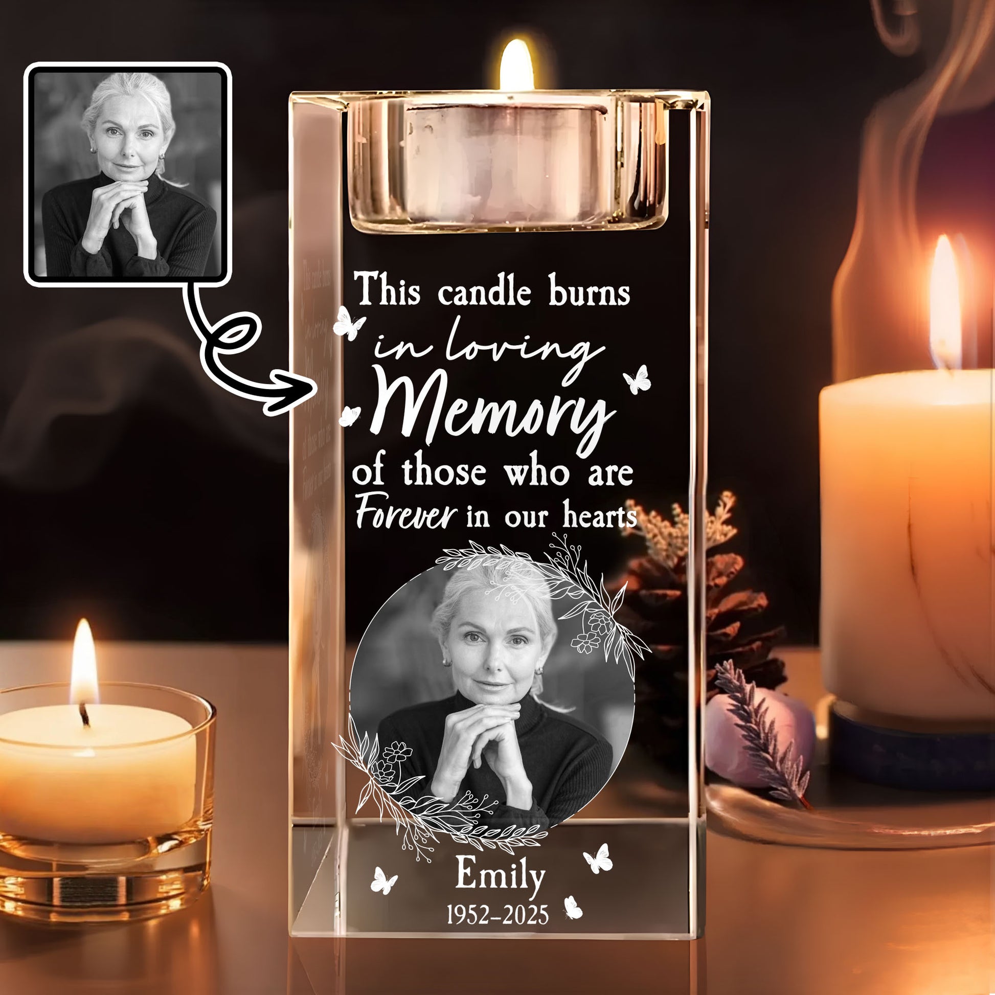 In Loving Memory Candle, Forever In Our Hearts