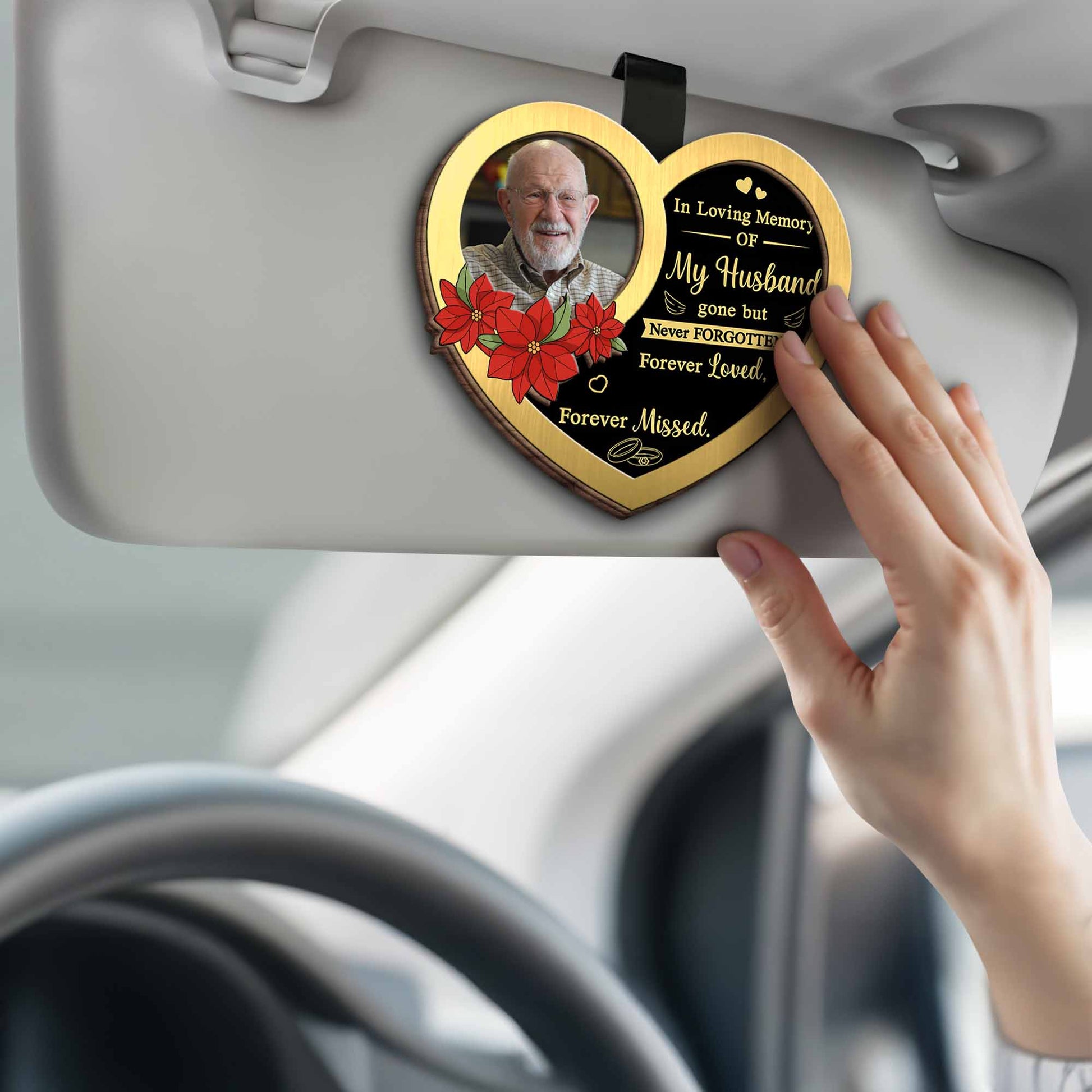 In Loving Memory Of My Husband, Heart Shaped Flowers