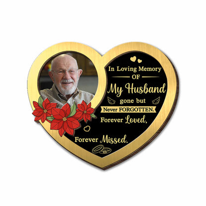 In Loving Memory Of My Husband, Heart Shaped Flowers