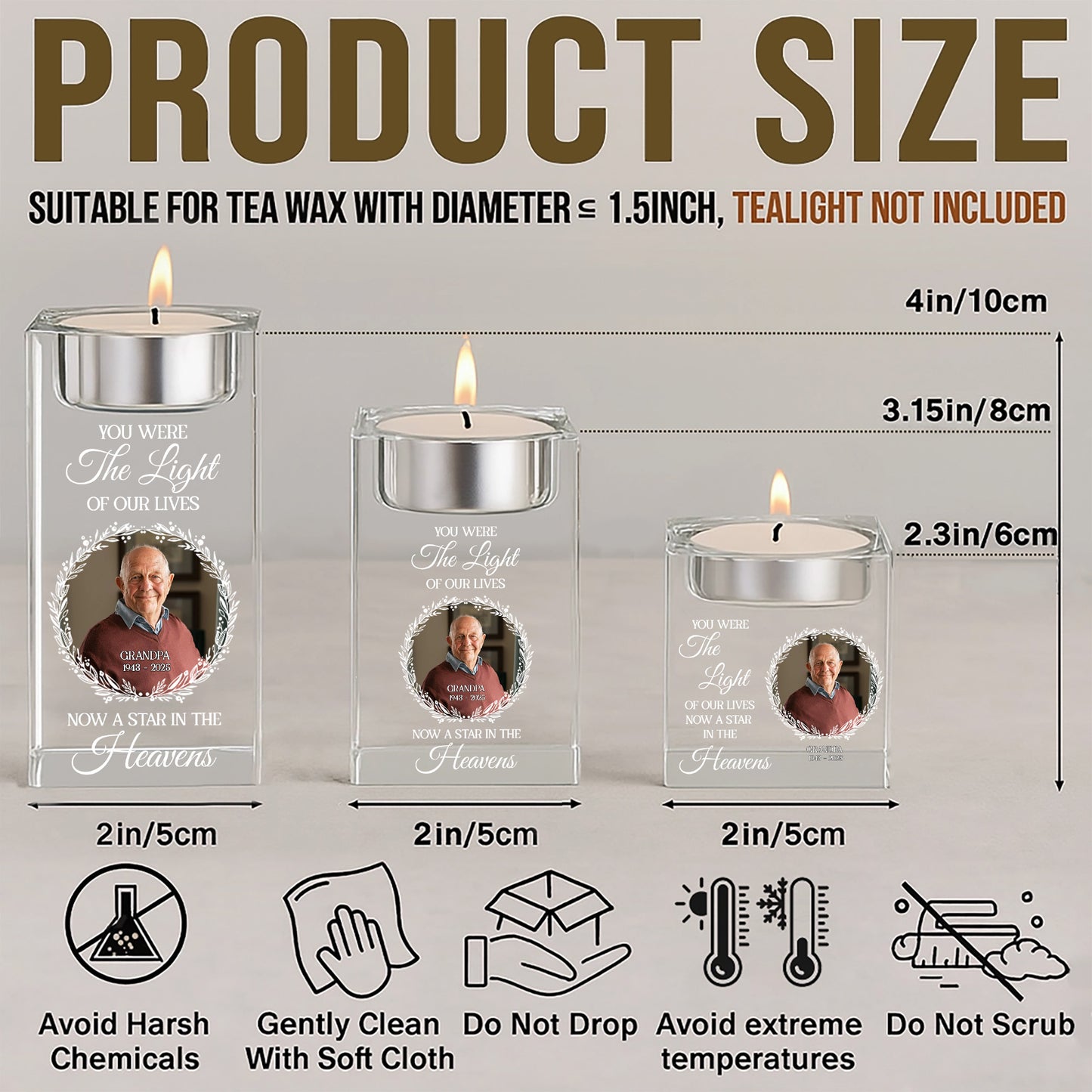 You Were The Light Of Our Lives, Now A Star In The Heavens, Wreath and Stars