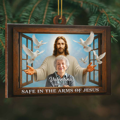 Safe In The Arms Of Jesus, Featuring Jesus And Doves