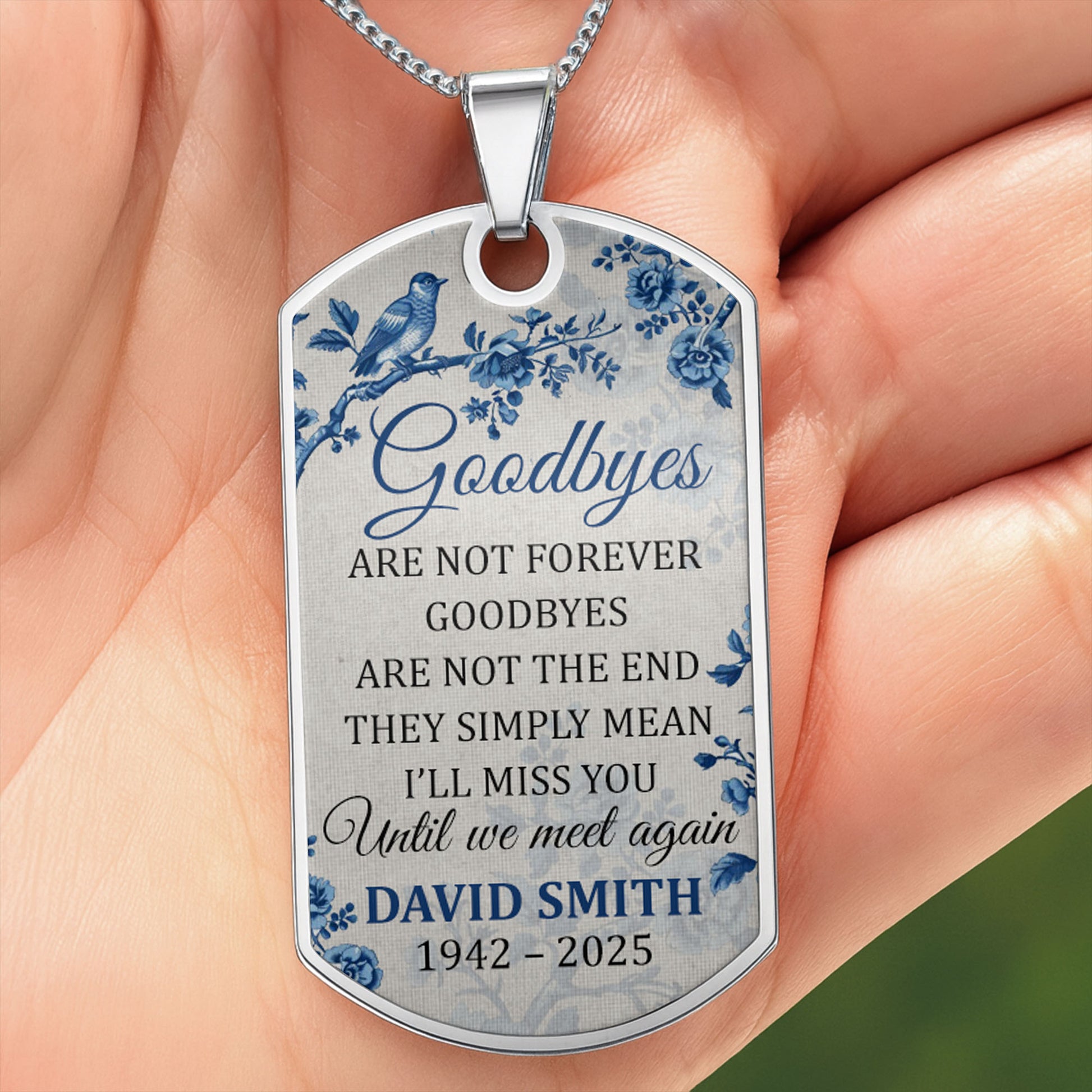 Goodbyes Are Not Forever With Birds And Flowers