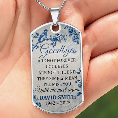 Goodbyes Are Not Forever With Birds And Flowers