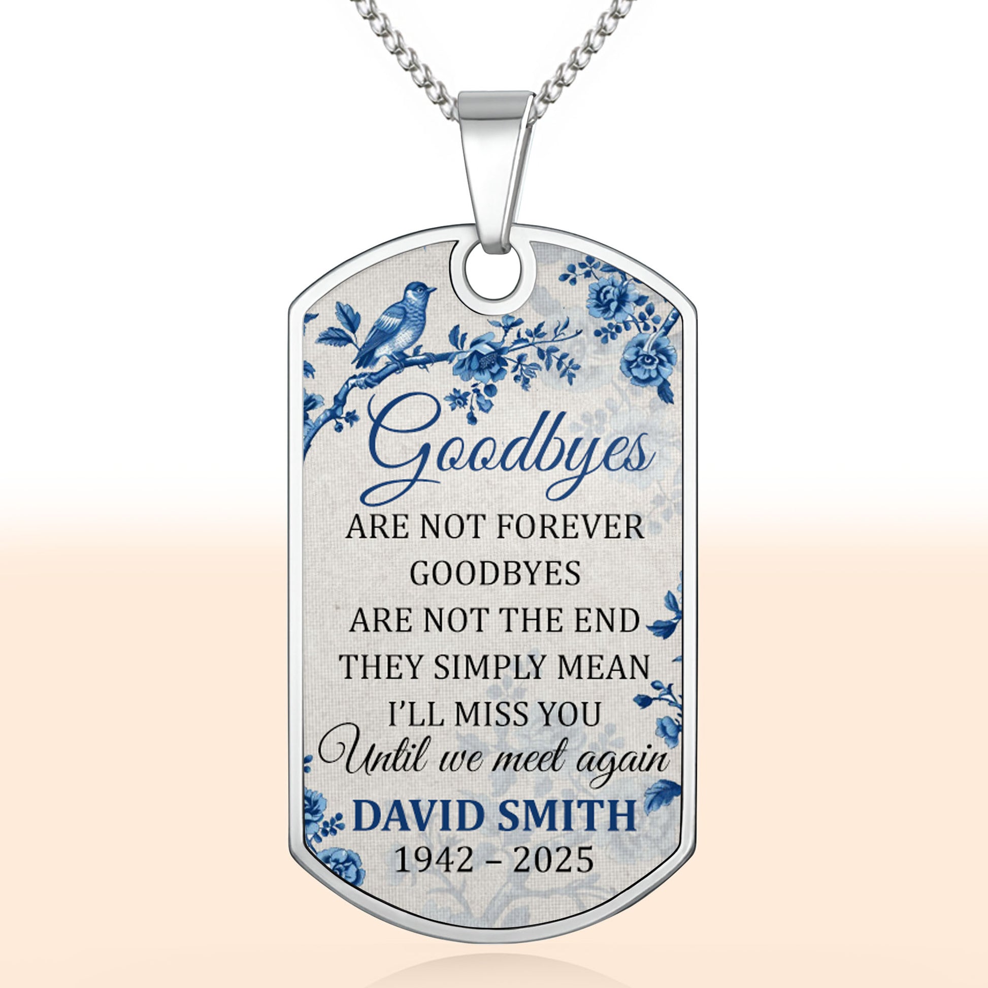 Goodbyes Are Not Forever With Birds And Flowers