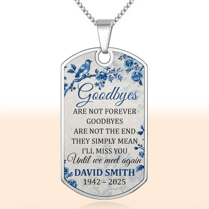 Goodbyes Are Not Forever With Birds And Flowers