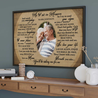 As I Sit In Heaven And Watch You Everyday, Senior Couple Remembered