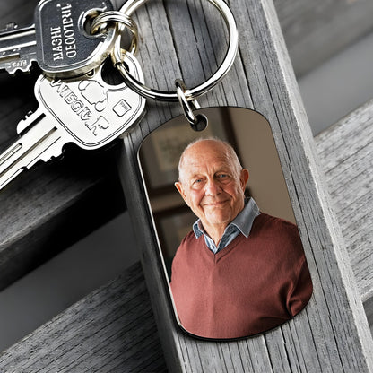 Those We Love Don't Go Away, Memorial Keychain With Wings