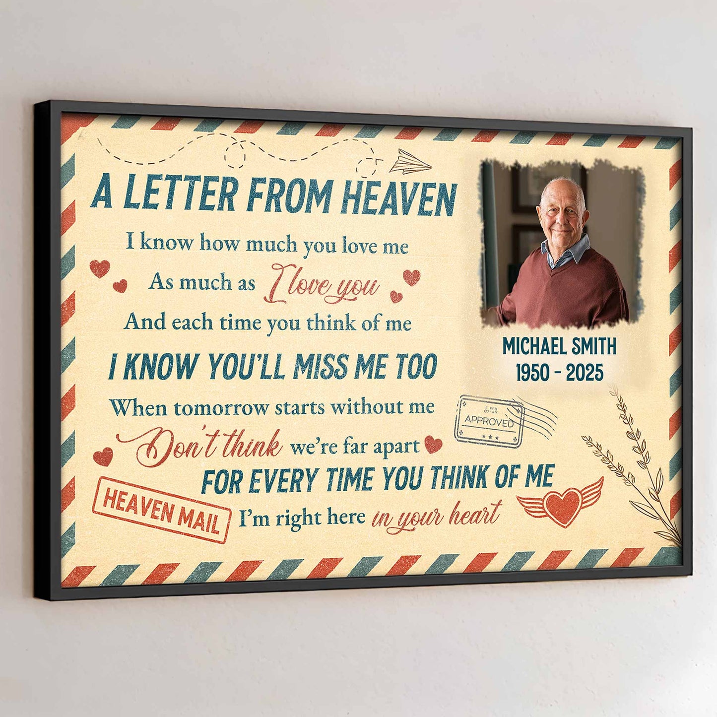 A Letter From Heaven, Hearts And Wings Message