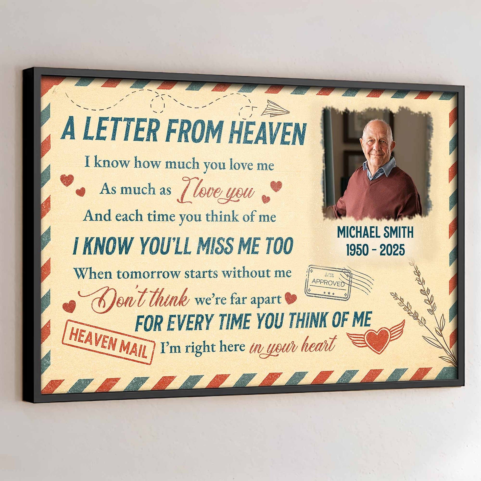 A Letter From Heaven, Hearts And Wings Message