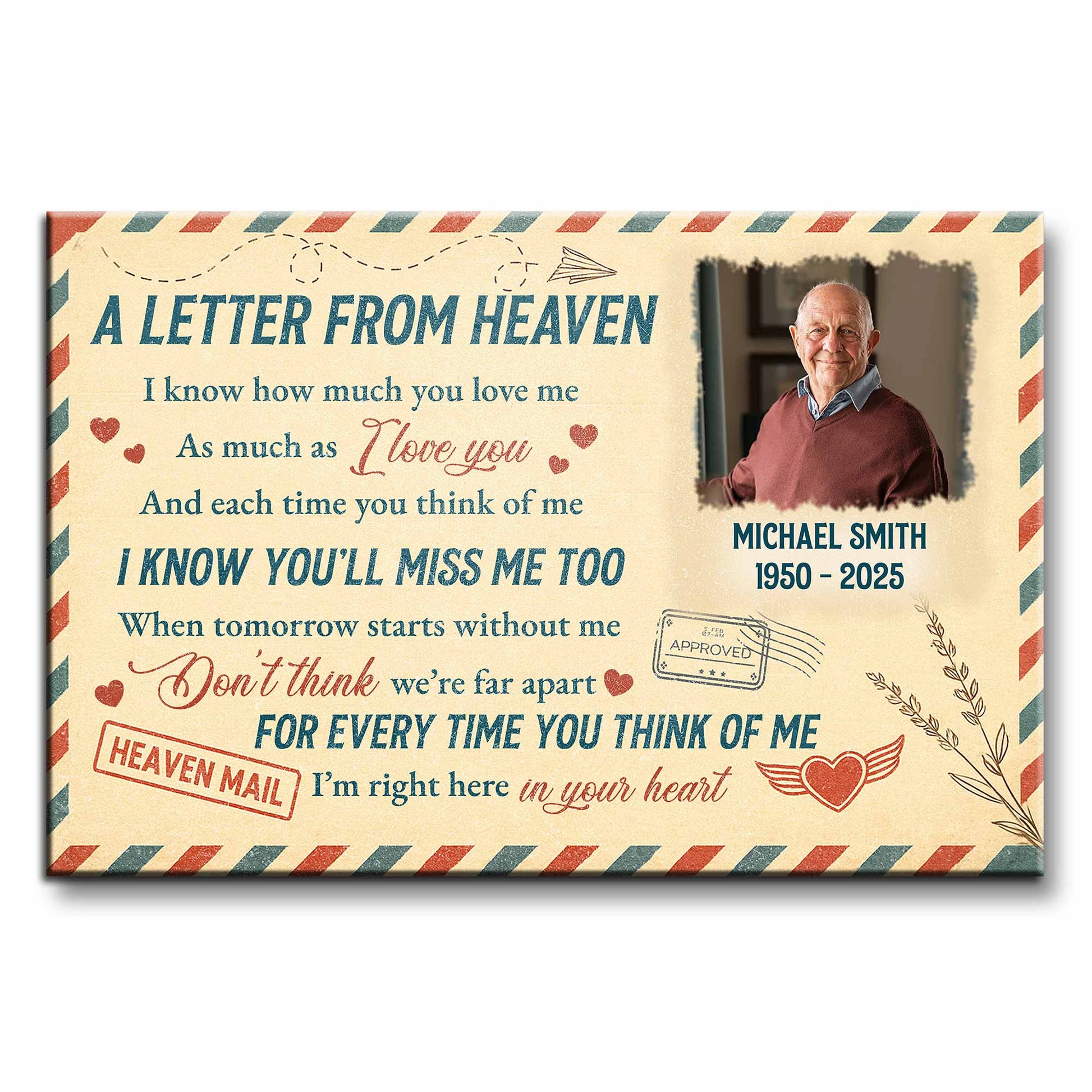 A Letter From Heaven, Hearts And Wings Message