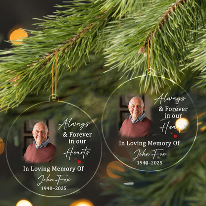 Always & Forever In Our Hearts, Memorial Heart Ornament