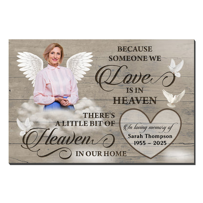 Because Someone We Love Is In Heaven, Wings and Heart Design