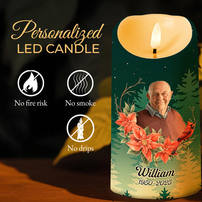 Vela LED conmemorativa "Quienes amamos no se van" - Vela LED personalizada - HME254_LECA