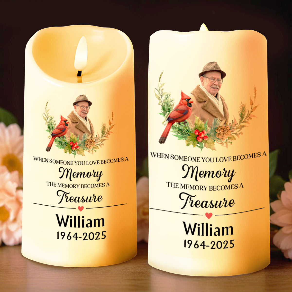 Cuando alguien a quien amas se convierte en un recuerdo - Vela LED personalizada - HME255_LECA