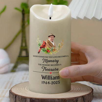 Cuando alguien a quien amas se convierte en un recuerdo - Vela LED personalizada - HME255_LECA