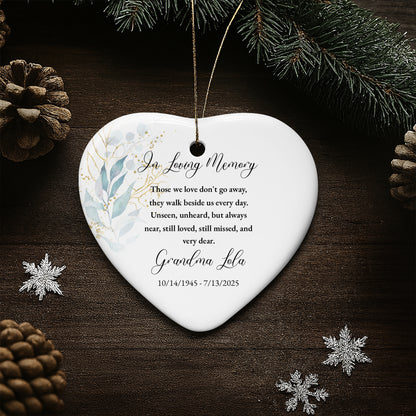 In Loving Memory, Those We Love Don't Go Away, Leaves, Floral Design