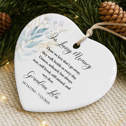 In Loving Memory, Those We Love Don't Go Away, Leaves, Floral Design