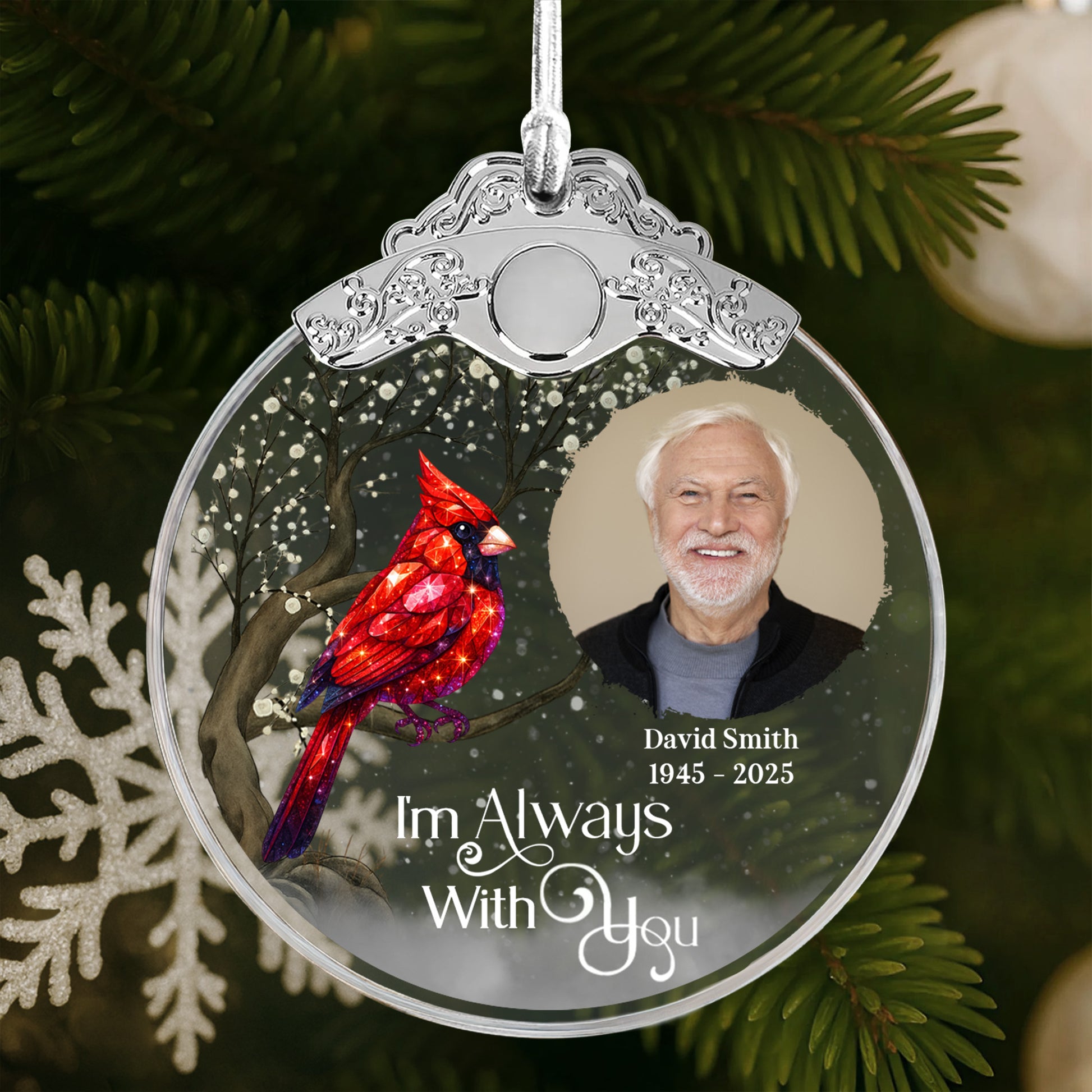 I'm Always With You With Cardinal And Snow