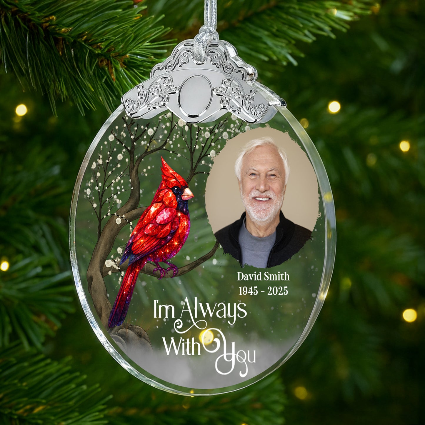 I'm Always With You With Cardinal And Snow