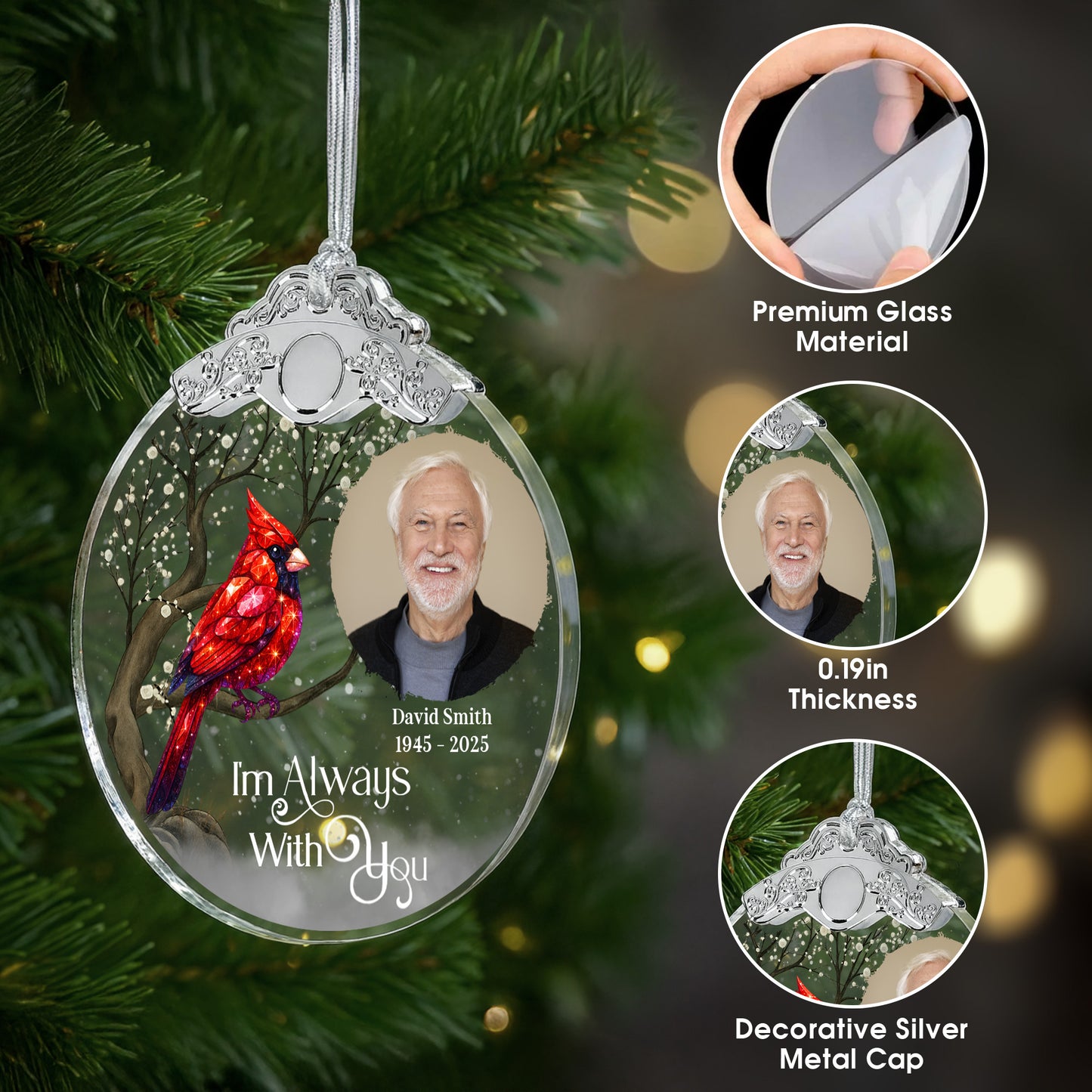 I'm Always With You With Cardinal And Snow