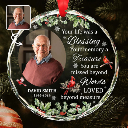 Your Life Was A Blessing With Cardinals And Holly