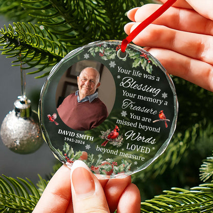 Your Life Was A Blessing With Cardinals And Holly