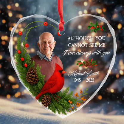 Although You Cannot See Me, Cardinal and Holly Design