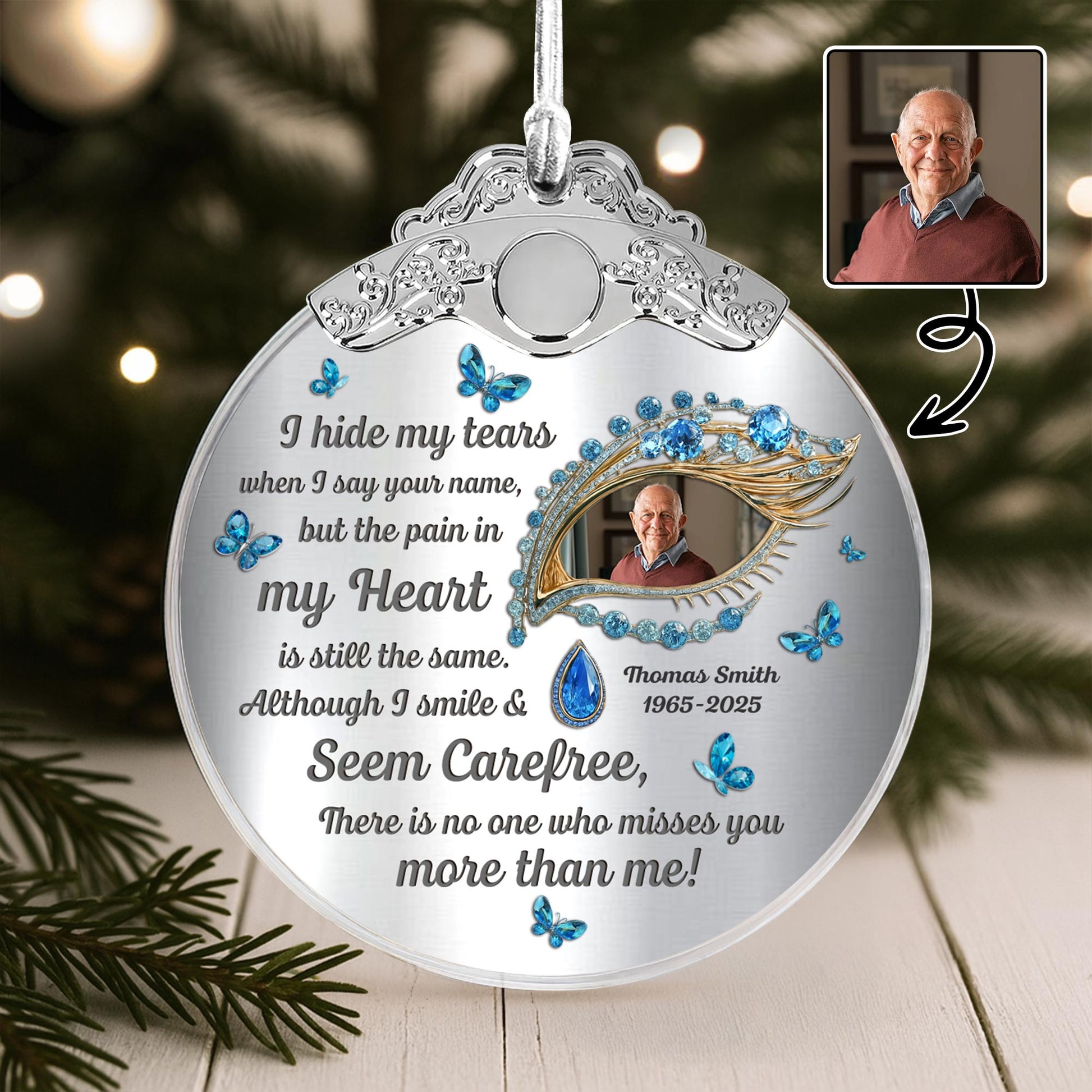 I Hide My Tears When I Say Your Name, Tears Drop And Butterflies