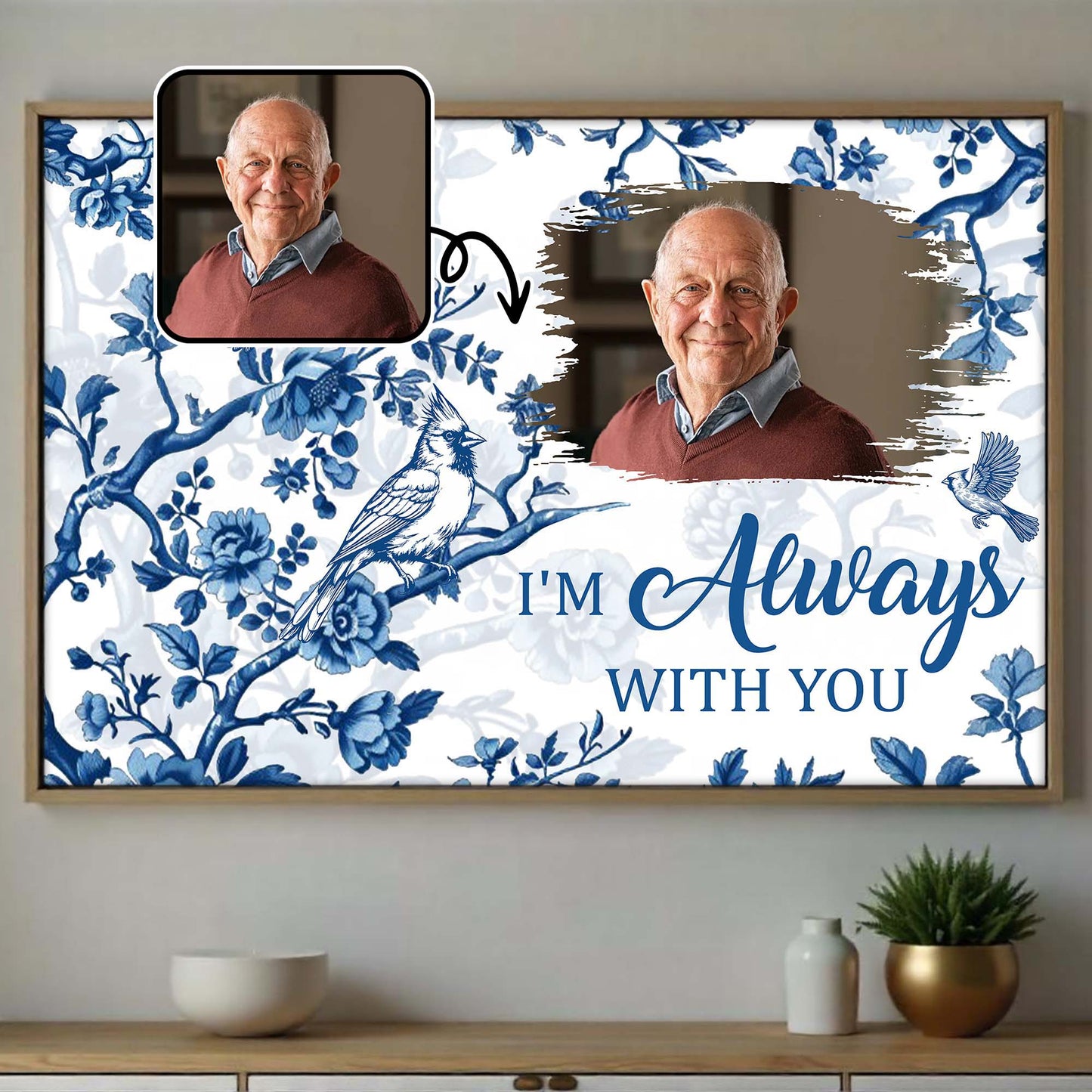 I'm Always With You, Birds And Flowers Design