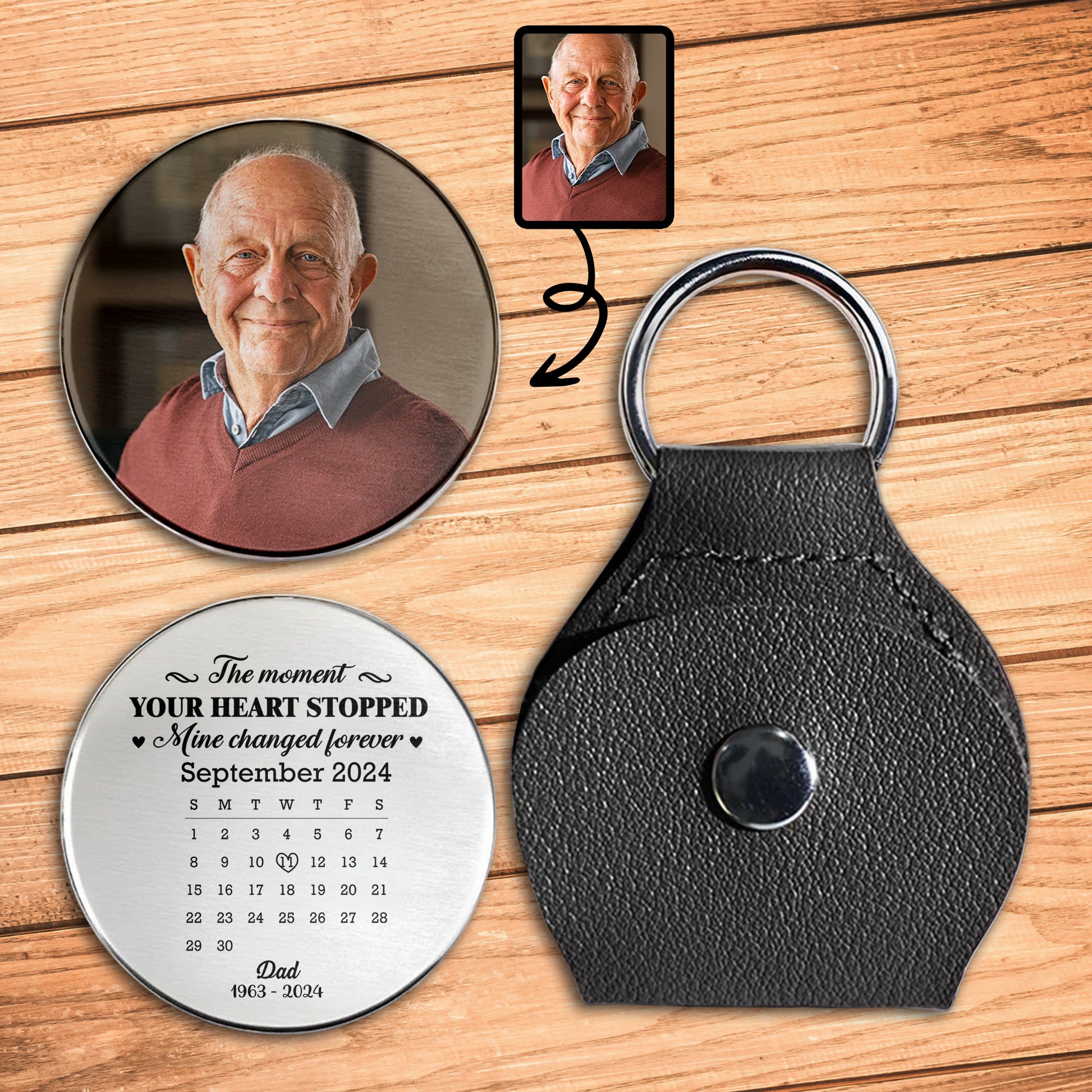 The Moment Your Heart Stopped, Memorial Heart Calendar Design