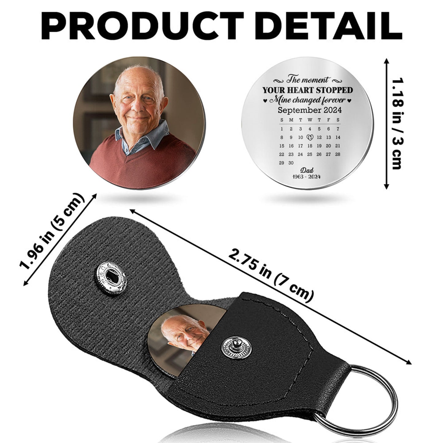 The Moment Your Heart Stopped, Memorial Heart Calendar Design