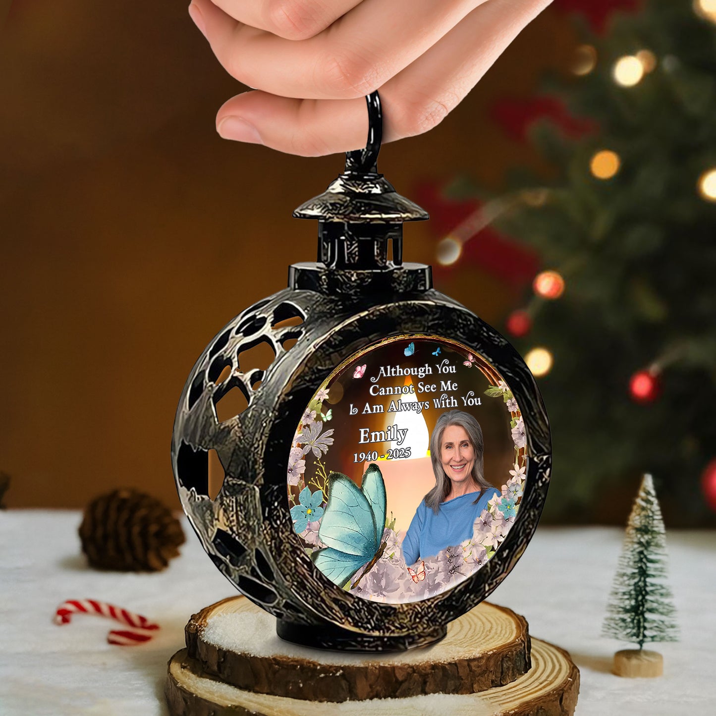 Although You Cannot See Me I Am Always With You, Butterfly And Flowers