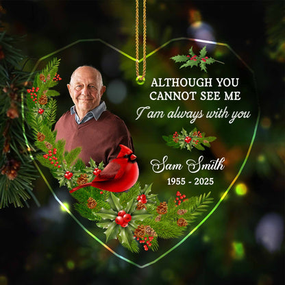 Although You Cannot See Me, I Am Always With You, Cardinal And Holly