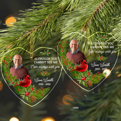 Although You Cannot See Me, I Am Always With You, Cardinal And Holly