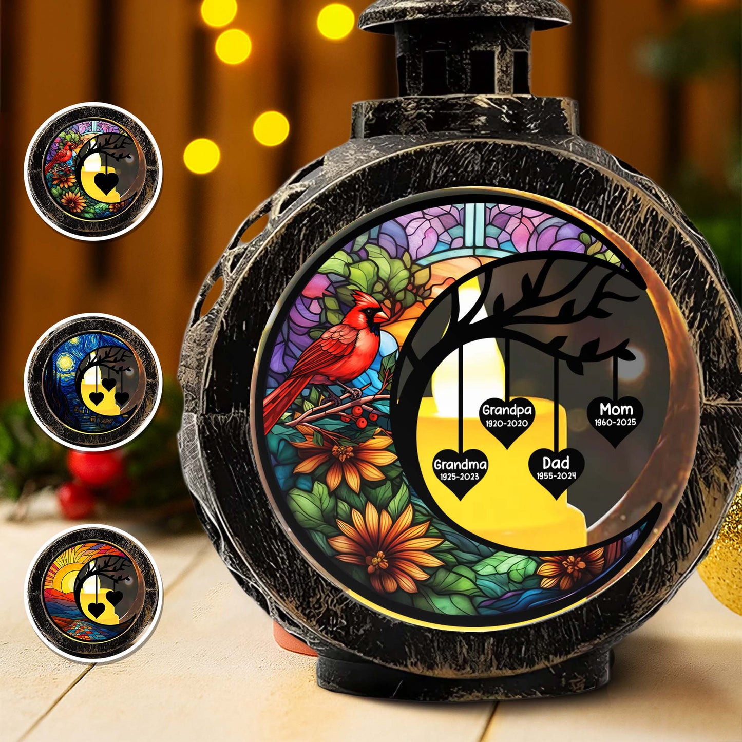 Create A Personalized Message, Cardinal And Flowers