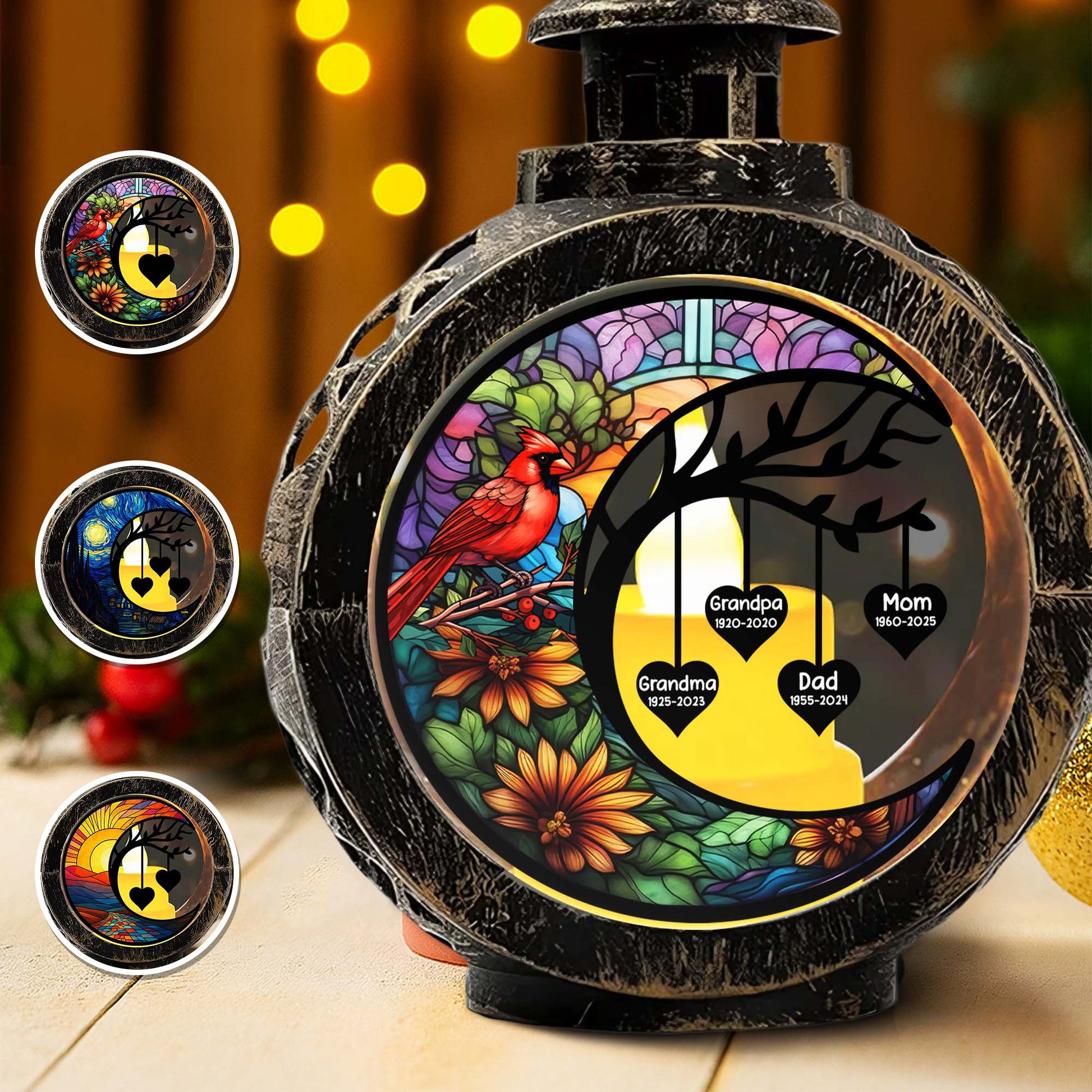 Create A Personalized Message, Cardinal And Flowers