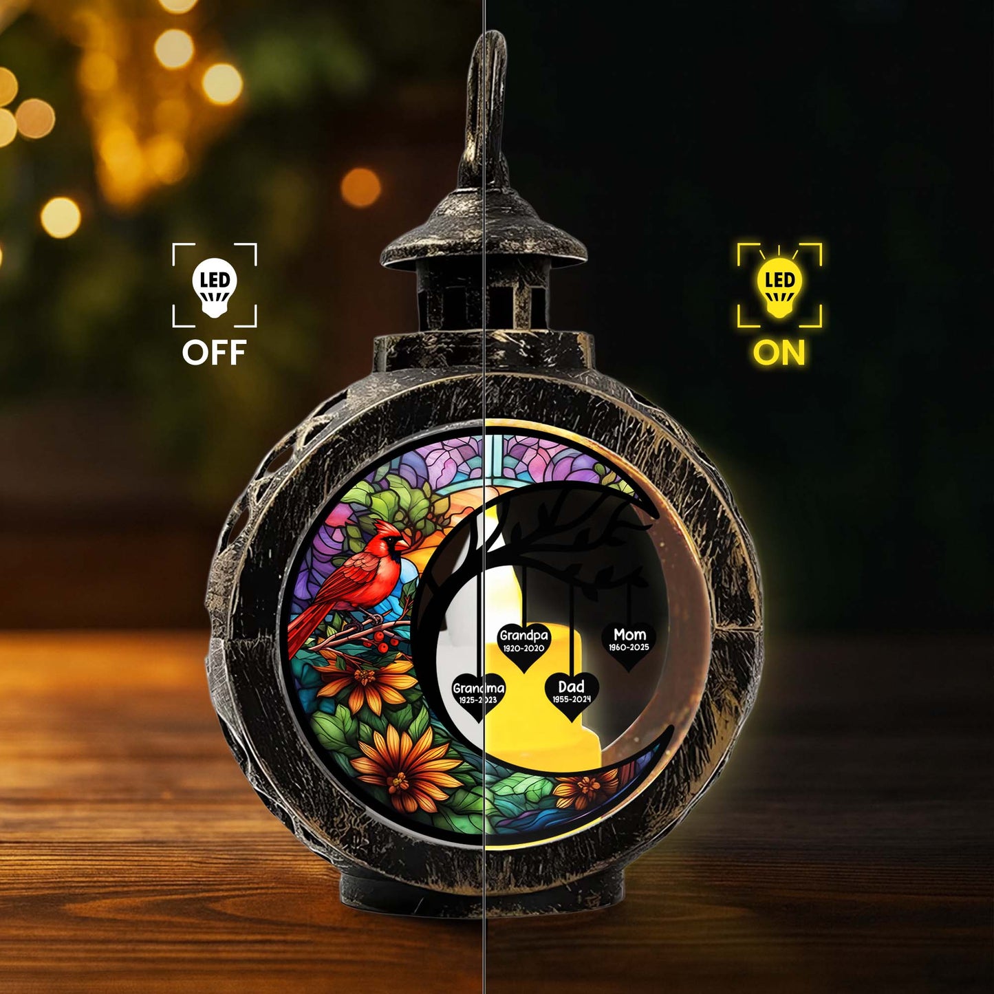 Create A Personalized Message, Cardinal And Flowers