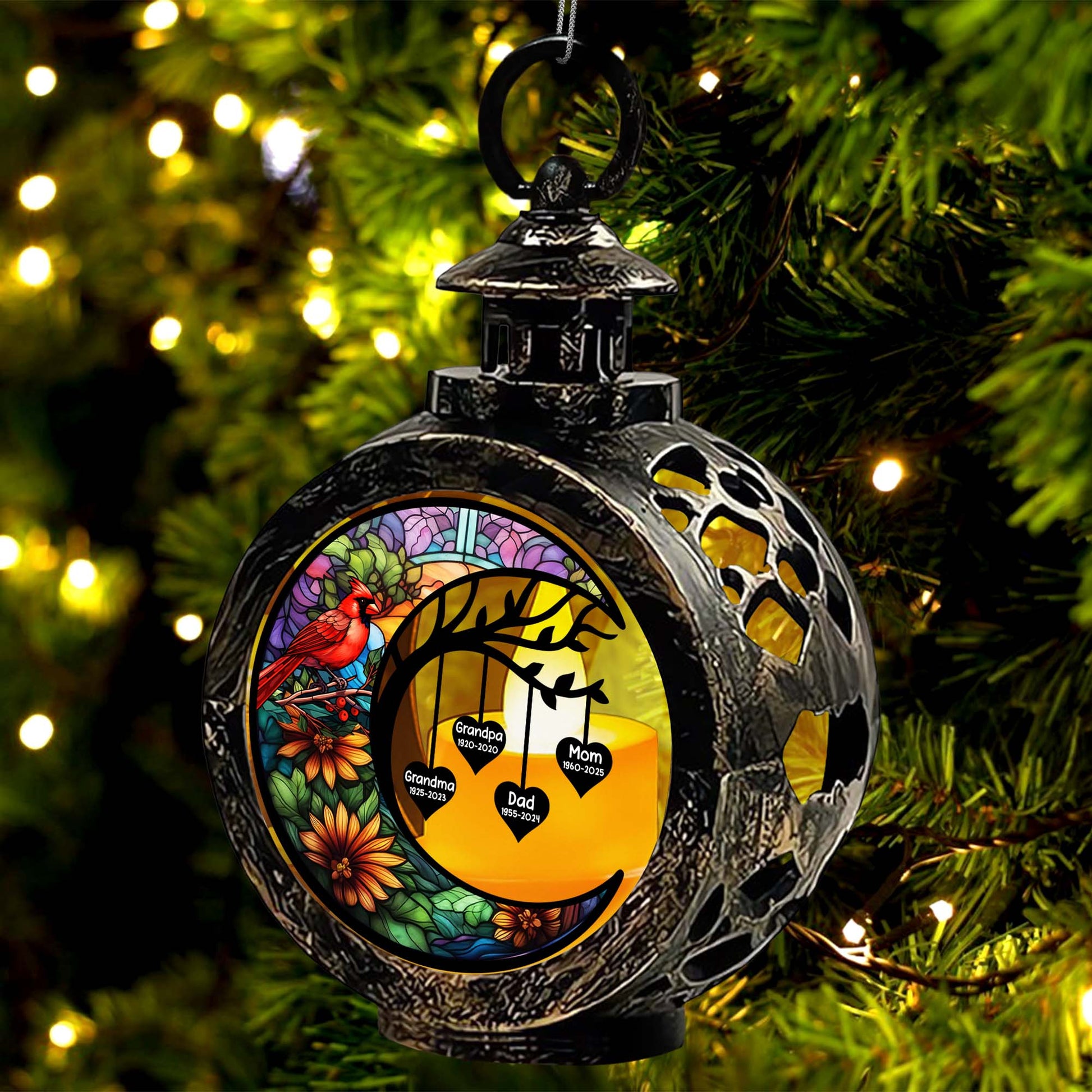 Create A Personalized Message, Cardinal And Flowers