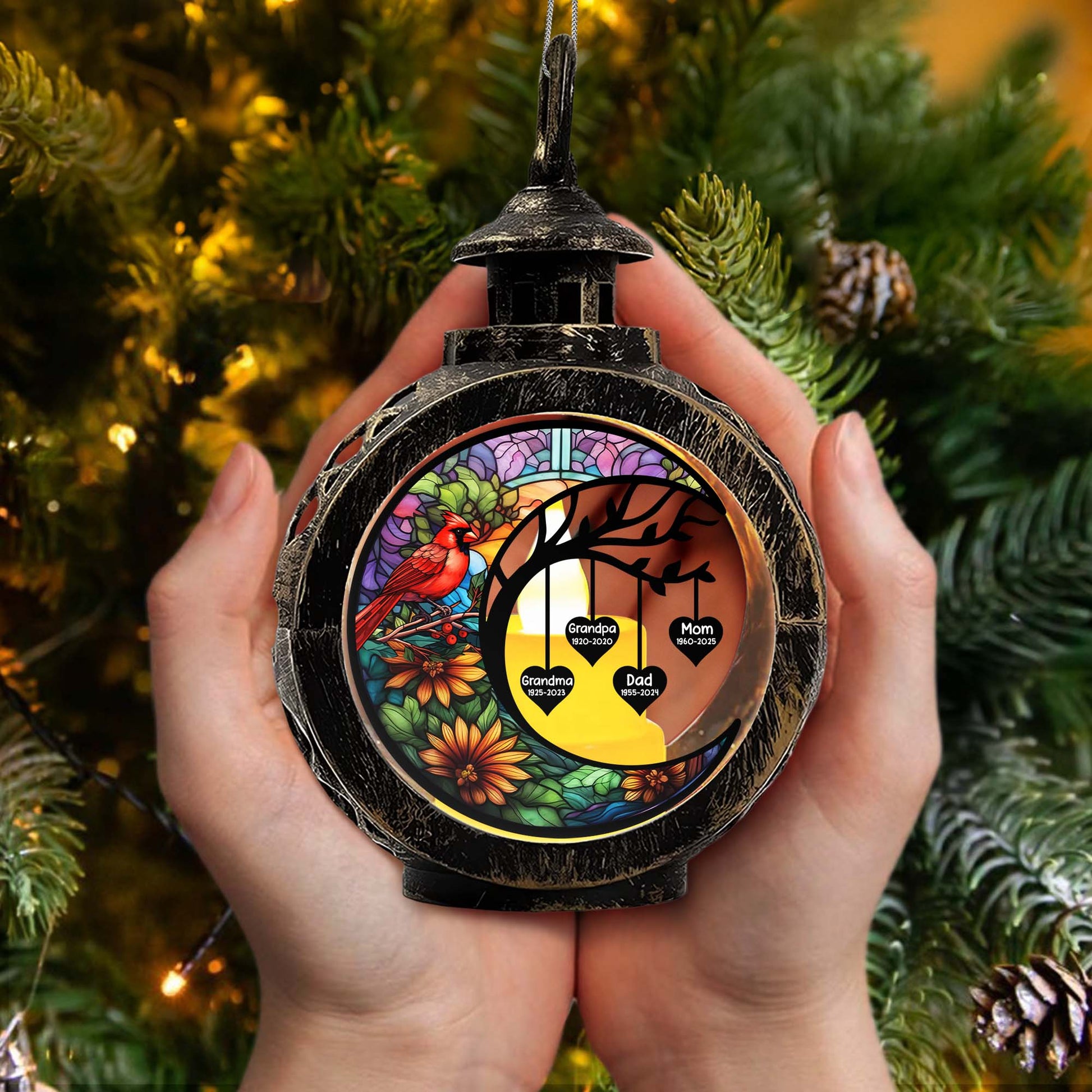 Create A Personalized Message, Cardinal And Flowers