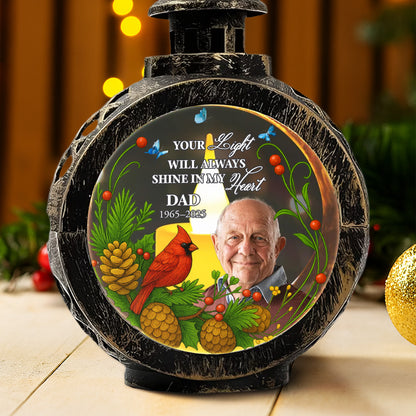 Your Light Will Always Shine, Pine Cones And Cardinal Bird