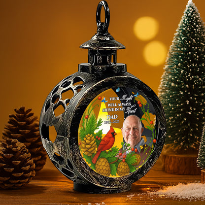 Your Light Will Always Shine, Pine Cones And Cardinal Bird