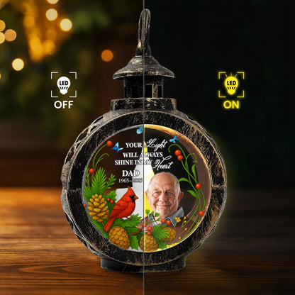 Your Light Will Always Shine, Pine Cones And Cardinal Bird