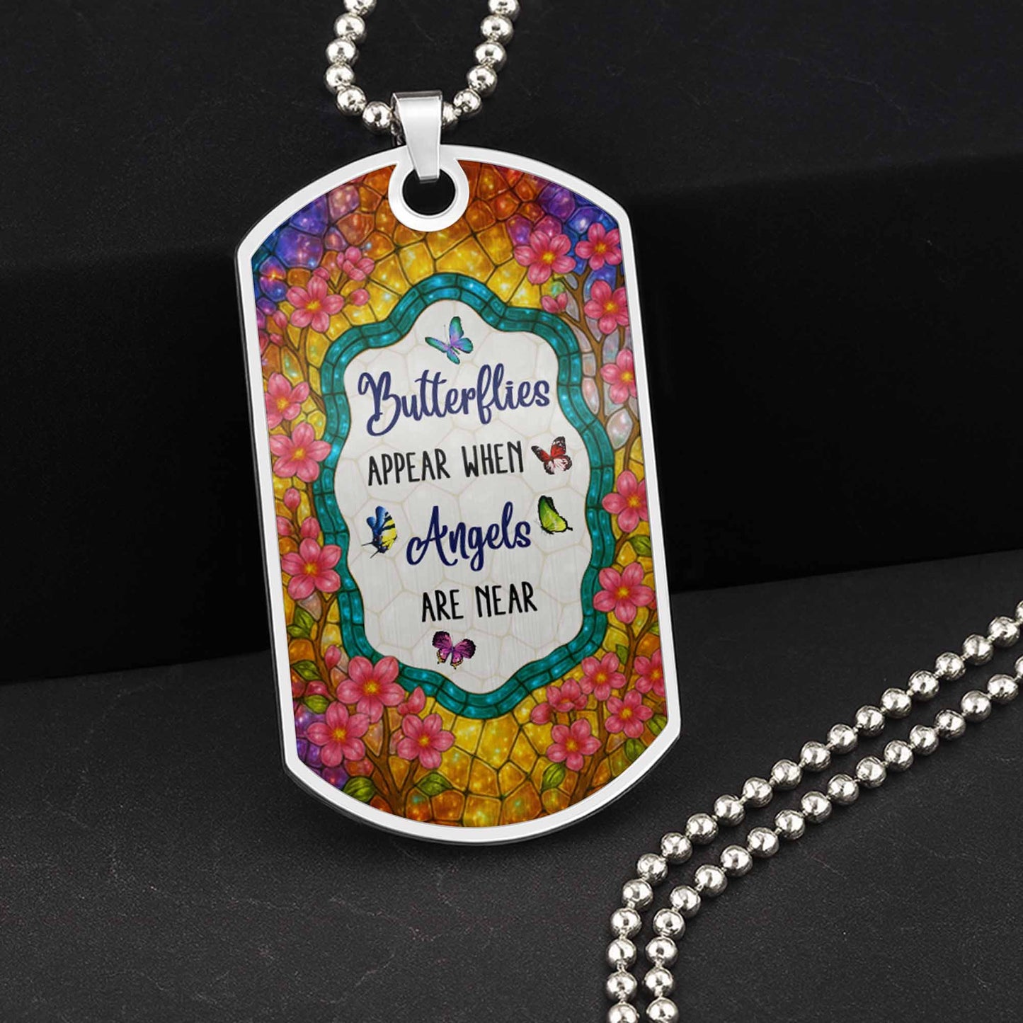 Vibrant Flowers And Stained Glass Design