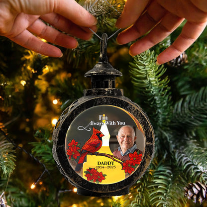 I'm Always With You Featuring Cardinal And Poinsettias