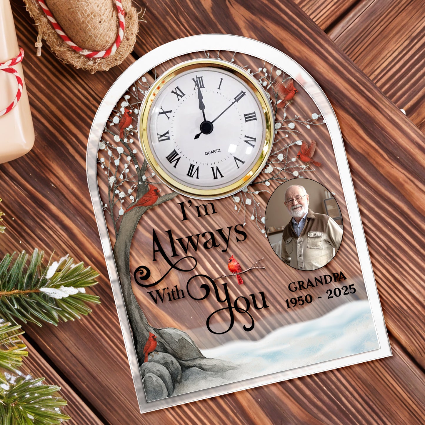 I'm Always With You, Cardinal and Tree Design