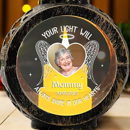 Your Light Will Always Shine, Lantern With Wings and Heart