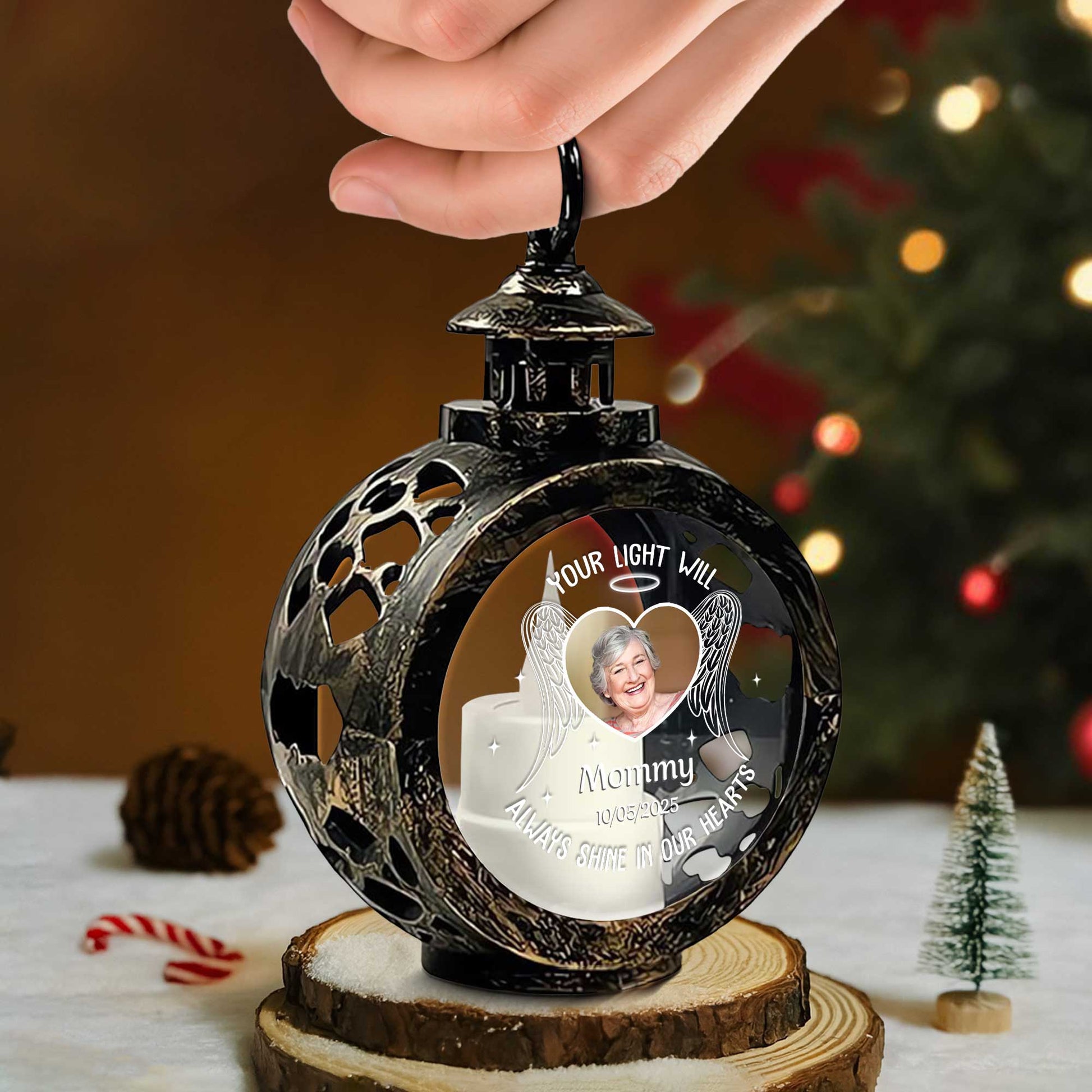 Your Light Will Always Shine, Lantern With Wings and Heart