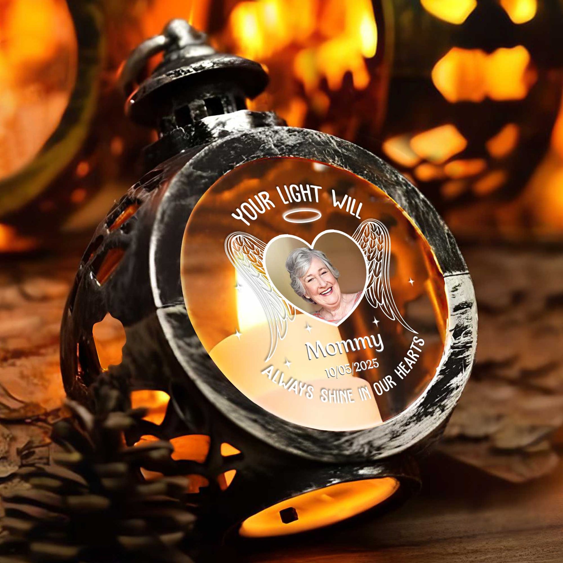 Your Light Will Always Shine, Lantern With Wings and Heart