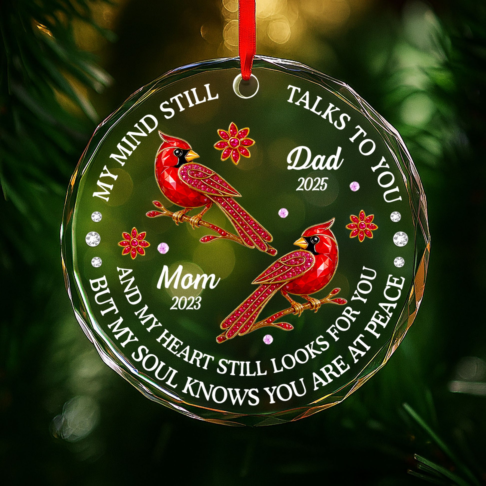 My Mind Still Talks To You, Cardinals And Flowers Design