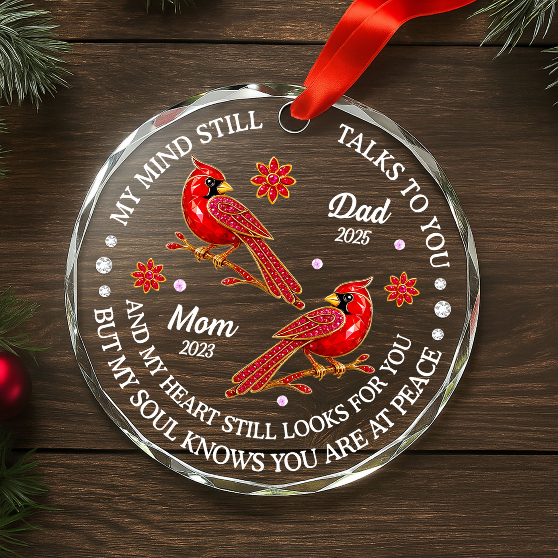 My Mind Still Talks To You, Cardinals And Flowers Design